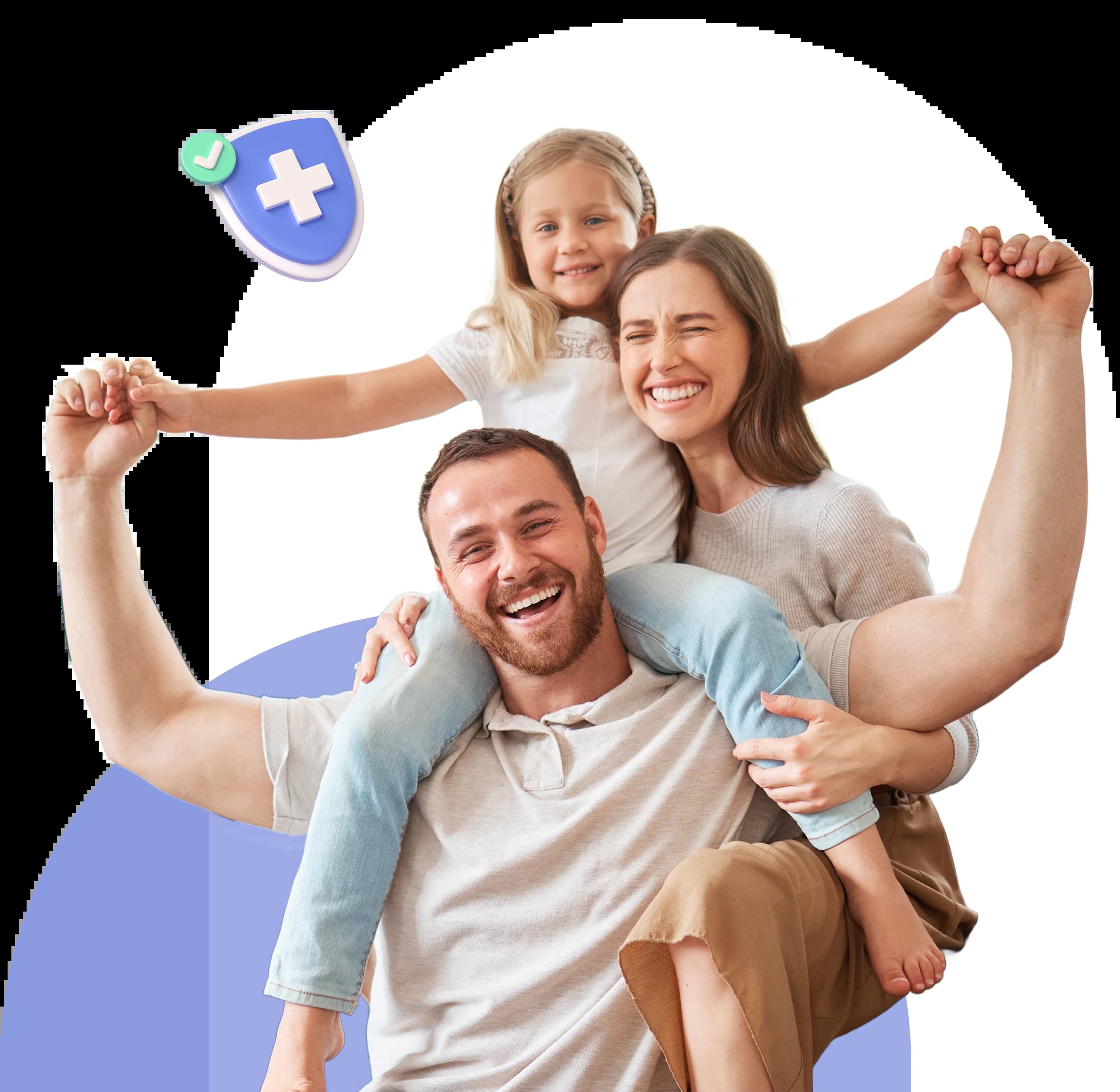 A happy, healthy family